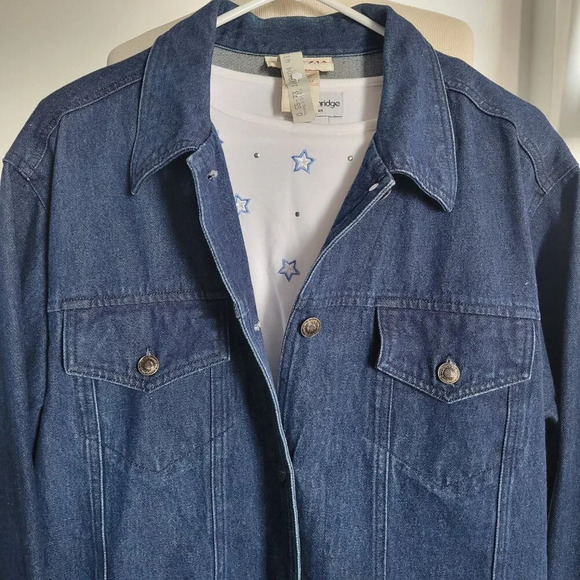 VENEZIA Medium Blue Cotton Denim Women’s Jacket (Plus Size: 1X) - Picture 14 of 14